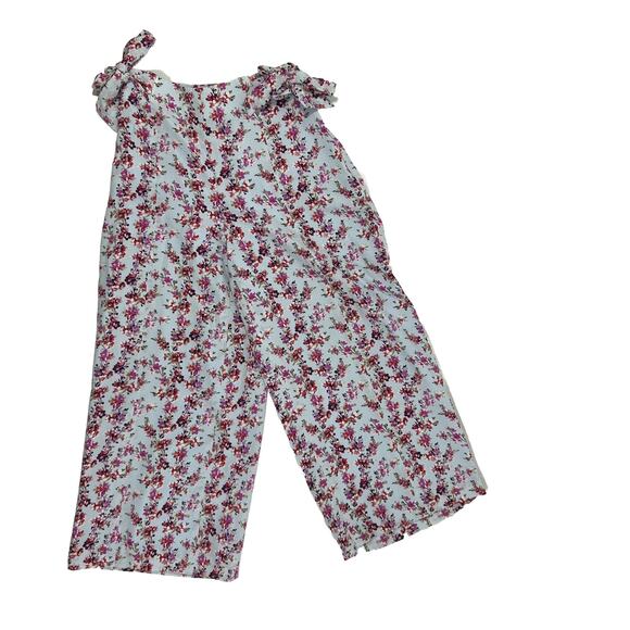 Club Monaco Pants - Club Monaco Tansa Silk Floral Print Side Tie Culottes Sz 00 Wide Leg Capri